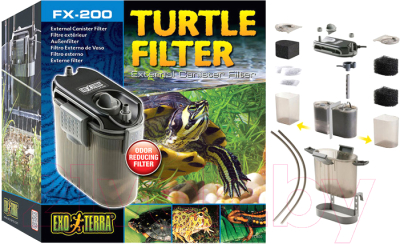 Фильтр для аквариума Exo Terra Turtle Filter FX-200 / PT3630 / H236300