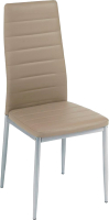 Стул Tetchair Easy Chair металл/экокожа 40x42x95.5 (пепельно-коричневый/серый) - 