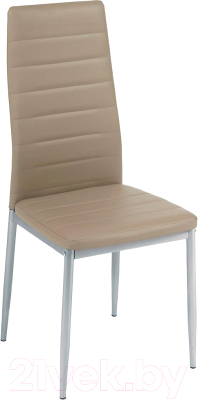 Стул Tetchair Easy Chair металл/экокожа 40x42x95.5 (пепельно-коричневый/серый)