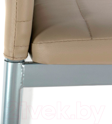 Стул Tetchair Easy Chair металл/экокожа 40x42x95.5 (пепельно-коричневый/серый)