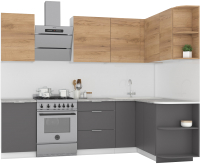 

Готовая кухня, Микс Топ-18 2x1.7м правая