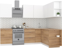 

Готовая кухня, Микс Топ-19 2.1x1.7м правая