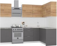 

Готовая кухня, Микс Топ-23 2.1x1.42м правая