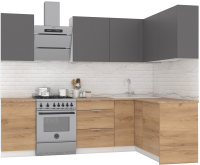 

Готовая кухня Интермебель, Микс Топ-25 2x1.52м правая