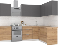 

Готовая кухня Интермебель, Микс Топ-26 2.1x1.52м правая