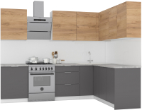

Готовая кухня Интермебель, Микс Топ-26 2.1x1.52м правая