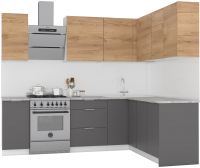 

Готовая кухня, Микс Топ-27 1.9x1.72м правая