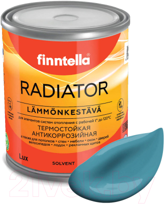 Краска Finntella Radiator Opaali / F-19-1-1-FL016 (900мл, голубой)