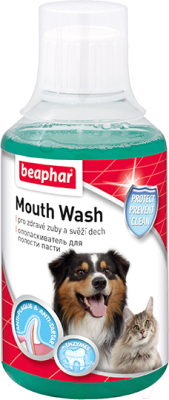 Средство для ухода за полостью рта животных Beaphar Mouth Wash / 13221 (250мл)