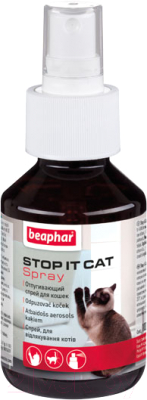 Средство отпугивающее для животных Beaphar Stop it Cat / 12527 (100мл)