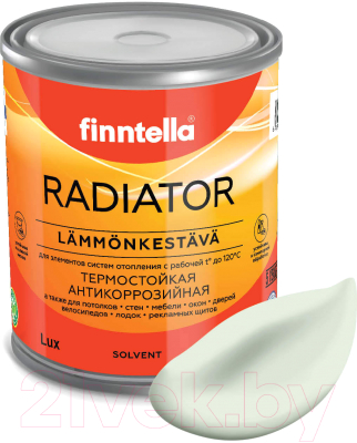 Краска Finntella Radiator Kalpea / F-19-1-1-FL029 (900мл, бледно-зеленый)