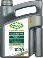 Моторное масло Yacco VX 1000 LL 5W40 (4л) - 