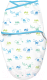 Пеленка-кокон детская Summer Infant Swaddleme 58806 (S/M, голубые/зеленые машинки) - 