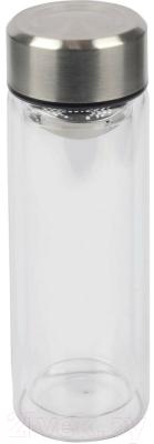 Бутылка для воды Inspirion Chai / 56-0304419 (прозрачный/серебристый)