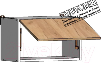 Шкаф навесной для кухни Интермебель Микс Топ 360-1-500 50см (графит)