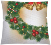 

Наволочка декоративная JoyArty, Венок с колокольчиками / sl_21478