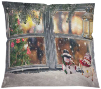 

Наволочка декоративная JoyArty, Зимнее окно / sl_21494