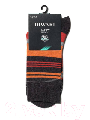 Изображение товара Носки Diwari Happy 129 (р.29, темно-серый/красный)