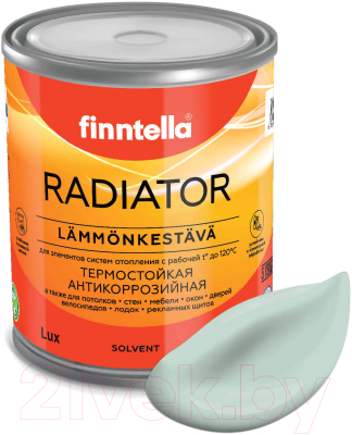 Краска Finntella Radiator Paistaa / F-19-1-1-FL038 (900мл, бледно-бирюзовый)