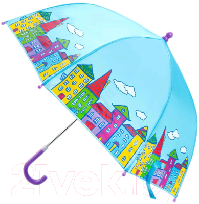 Зонт-трость Mary Poppins Домики / 53588
