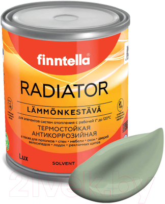 Краска Finntella Radiator Pastellivihrea / F-19-1-1-FL042 (900мл, светло-зеленый хаки)