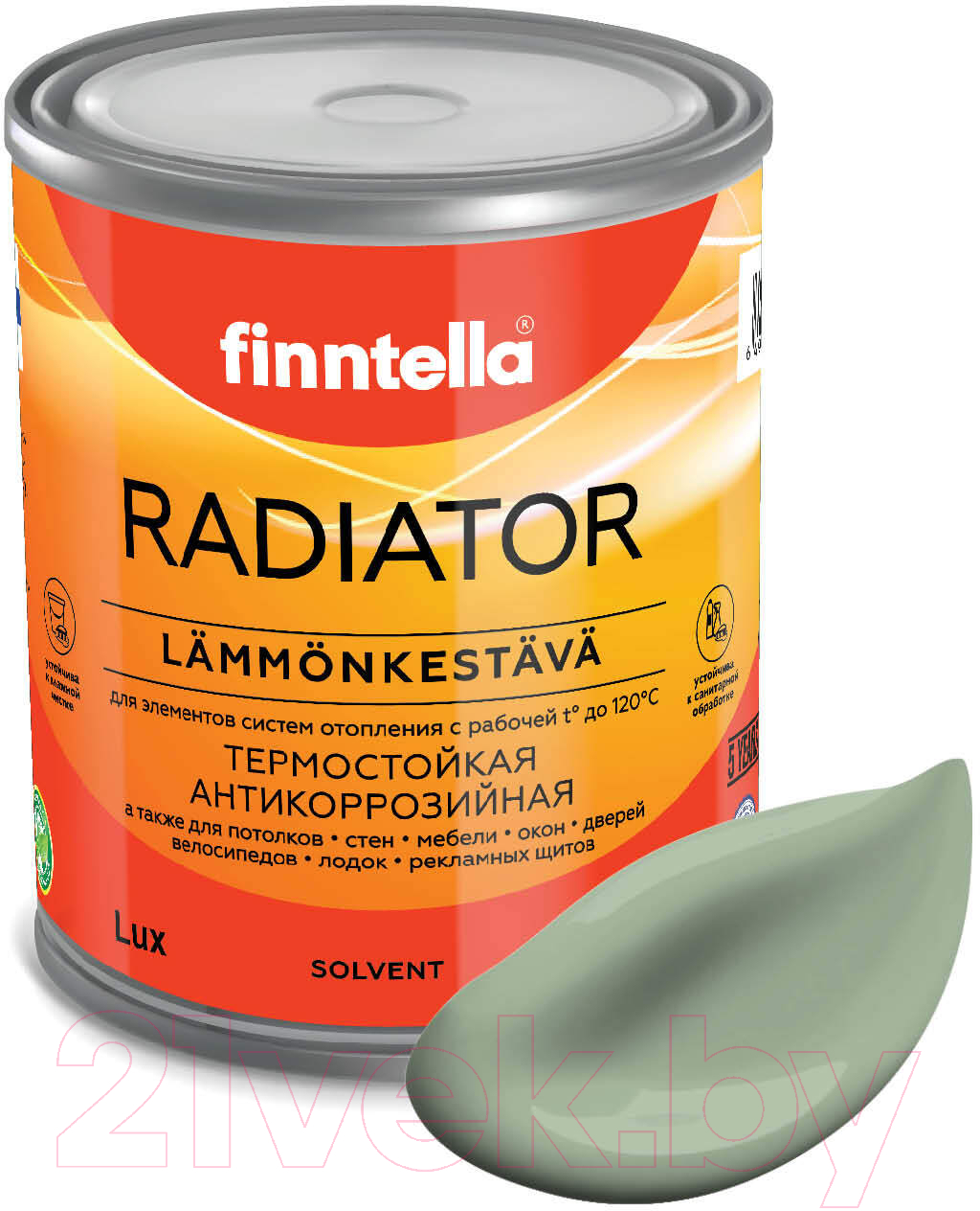 Краска Finntella Radiator Pastellivihrea / F-19-1-1-FL042