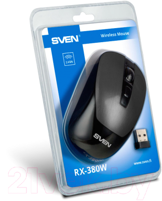 Изображение товара Мышь Sven RX-380W (серый металлик)