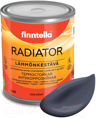 Краска Finntella Radiator Monsuuni / F-19-1-1-FL045 (900мл, холодно-серый)
