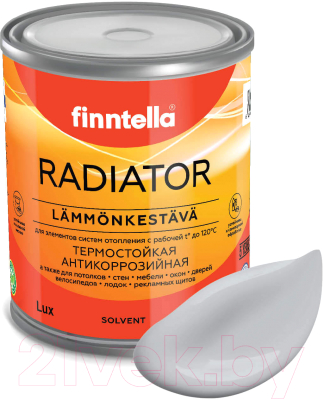 Краска Finntella Radiator Tuuli / F-19-1-1-FL047 (900мл, серый)
