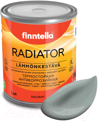 Краска Finntella Radiator Sammal / F-19-1-1-FL052 (900мл, серо-зеленый)