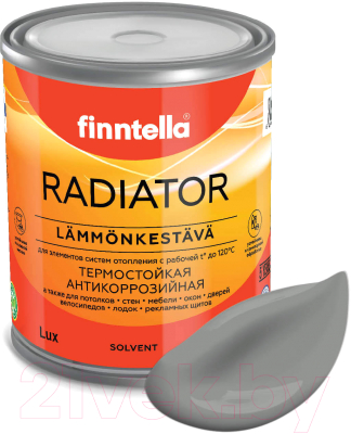 Краска Finntella Radiator Kivia / F-19-1-1-FL059 (900мл, серый)