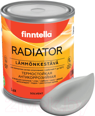 Краска Finntella Radiator Joki / F-19-1-1-FL060 (900мл, серый)