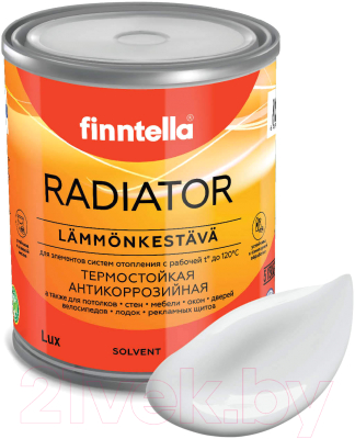 Краска Finntella Radiator Platinum / F-19-1-1-FL064 (900мл, бело-серый)