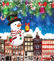 

Набор сервировочных салфеток JoyArty, Новогодний снеговик / np_20302