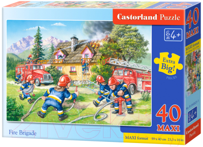 Пазл Castorland Maxi Пожарные / B-040025 (40эл)