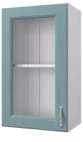 Шкаф навесной для кухни Горизонт Мебель Принцесса 40 с витриной (мурено) - 