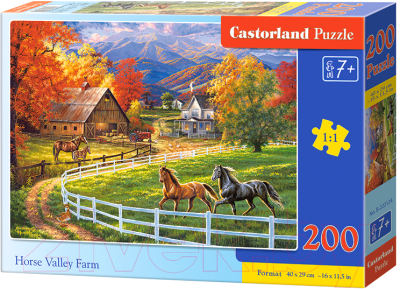 Пазл Castorland Premium Лошадиная ферма / B-222124 (200эл)