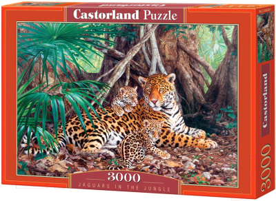 Пазл Castorland Ягуары в джунглях / C-300280 (3000эл)
