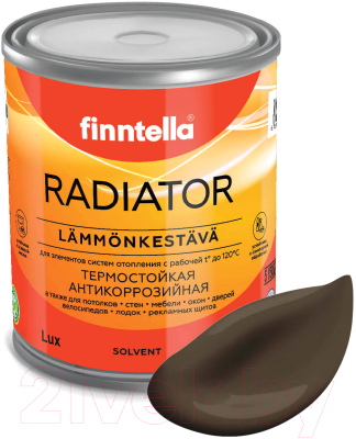 Краска Finntella Radiator Suklaa / F-19-1-1-FL072 (900мл, коричневый)