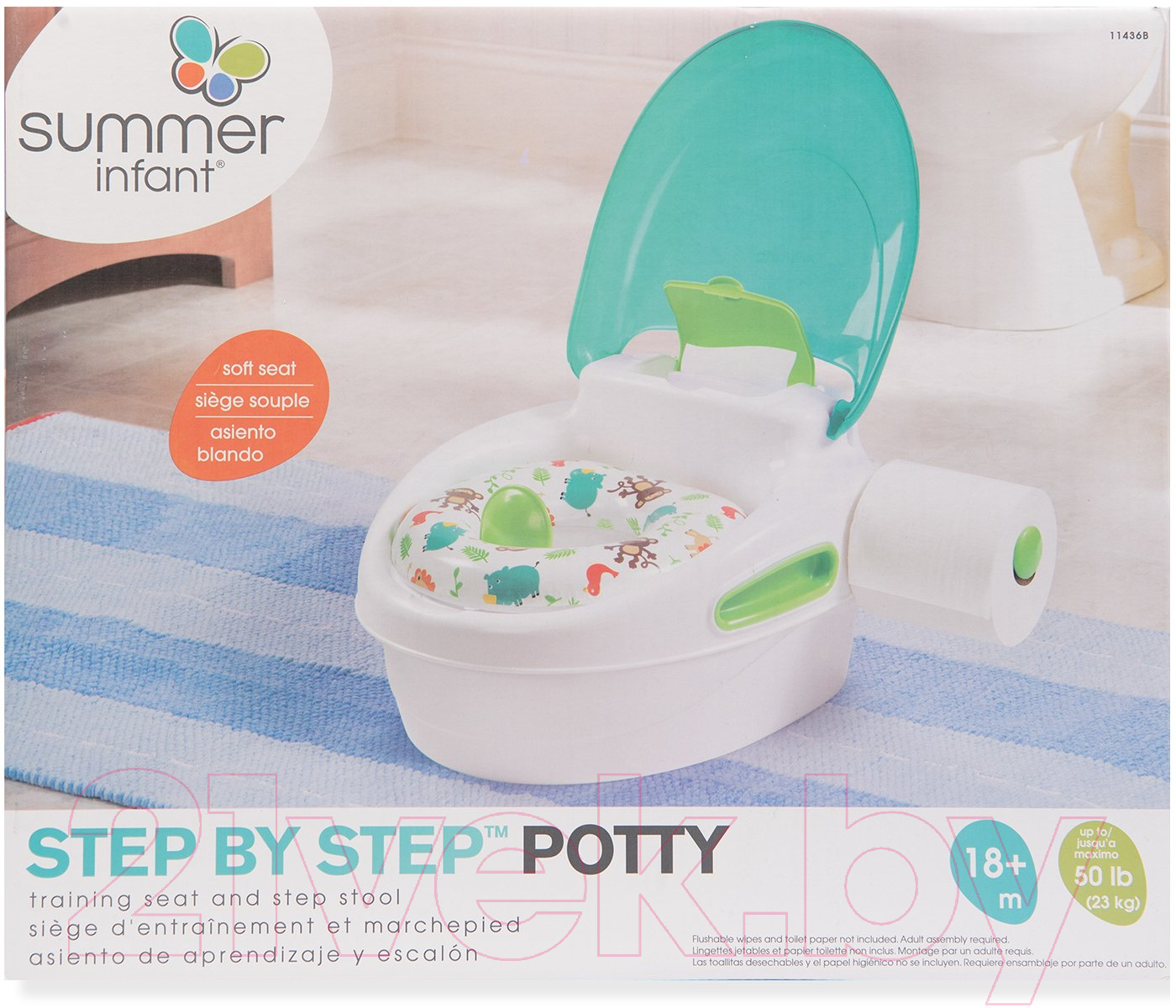 Детский горшок Summer Step-By-Step Infant 11436B (бирюзовый)