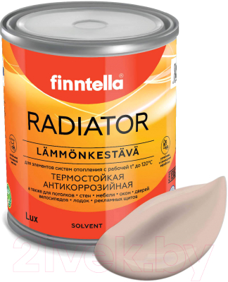 Краска Finntella Radiator Kerma / F-19-1-1-FL103 (900мл, светло-бежевый)