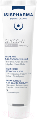 Крем для лица Isis Pharma Glico-A Soft Peeling ночной с 5.5% гликолевой кислотой (30мл)