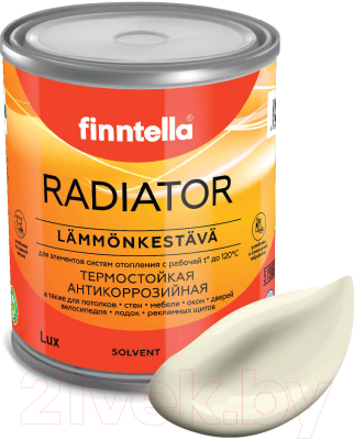 Краска Finntella Radiator Kermainen / F-19-1-1-FL121 (900мл, желто-белый)