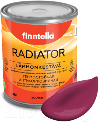 Краска Finntella Radiator Kirsikka / F-19-1-1-FL126 (900мл, светлая вишня)