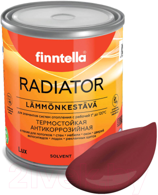 Краска Finntella Radiator Viininpu / F-19-1-1-FL130 (900мл, бордовый)