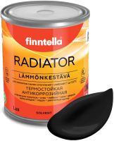 Краска Finntella Radiator Musta / F-19-1-1-FL135 (900мл, черный) - 