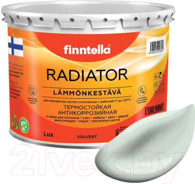 Краска Finntella Radiator Vetta / F-19-1-3-FL039 (2.7л, бледно-бирюзовый)