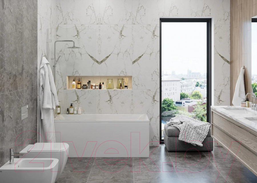 Ванна акриловая VagnerPlast Veronela 170x75 / VPBA170VEA2X-04 (с каркасом и экраном) — фото 5