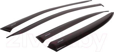 Дефлекторы окон Voron Glass Samurai для Renault Logan II / DEF00554 (4шт)