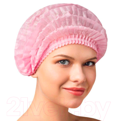 Комплект шапочек одноразовых Чистовье Шарлотка 603-207 (50шт, розовый)